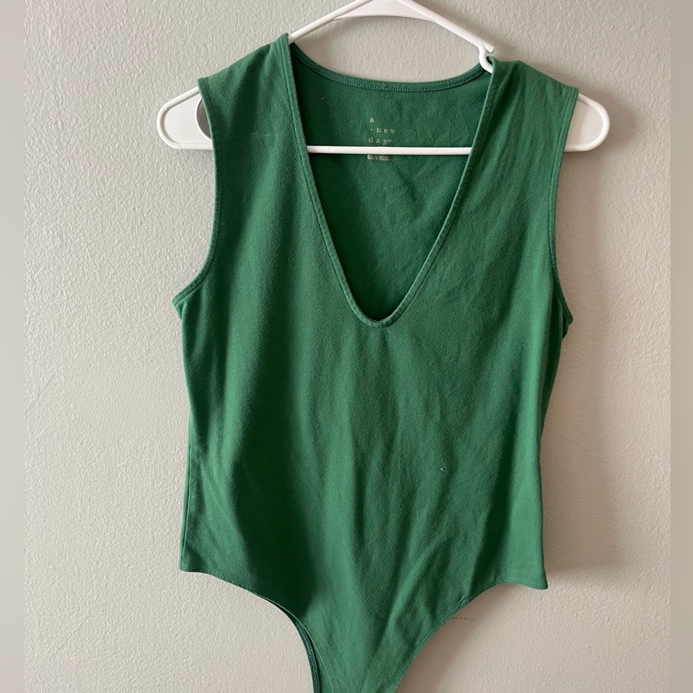 a new day Green Sleeveless Bodysuit